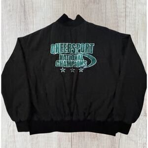 Cheersport National Champions Varsity Cheerleader Bomber Jacket Womens Large